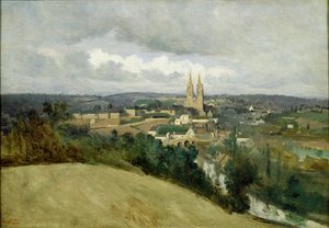 Vista general de la ciudad de Saint-Lo, c.1833